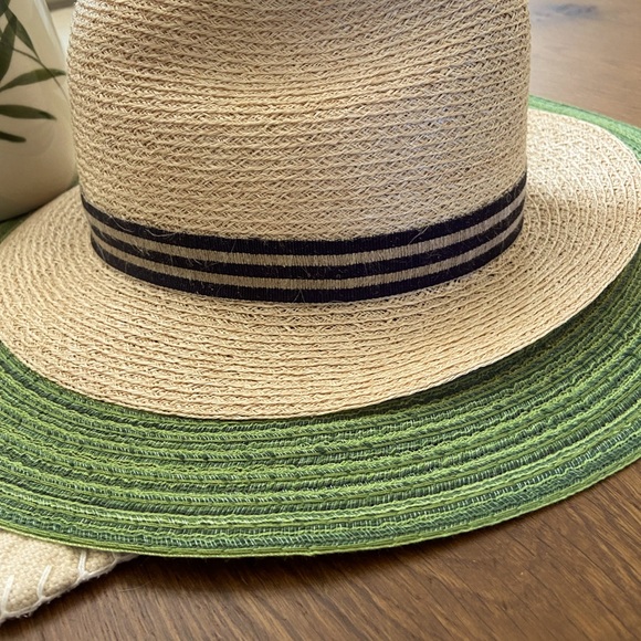 Italian Abaco straw fedora - like new! Size Medium. - Picture 3 of 5